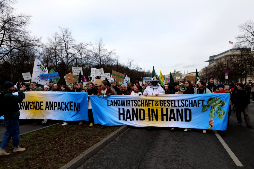 Wir haben es satt demonstration Berlin 2020 front 19