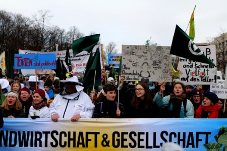 Wir haben es satt demonstration Berlin 2020 front 15