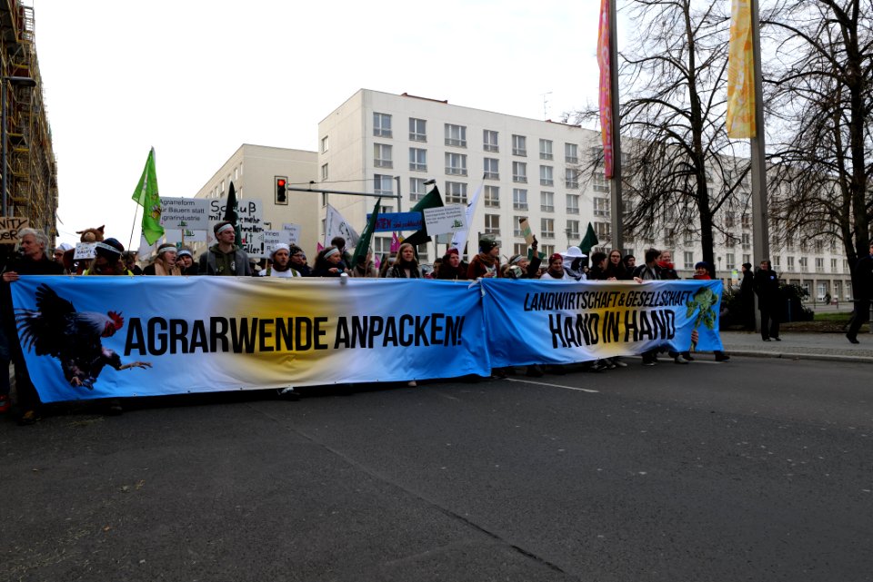 Wir haben es satt demonstration Berlin 2020 front 49