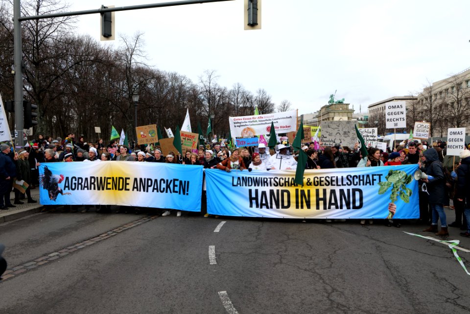 Wir haben es satt demonstration Berlin 2020 front 05