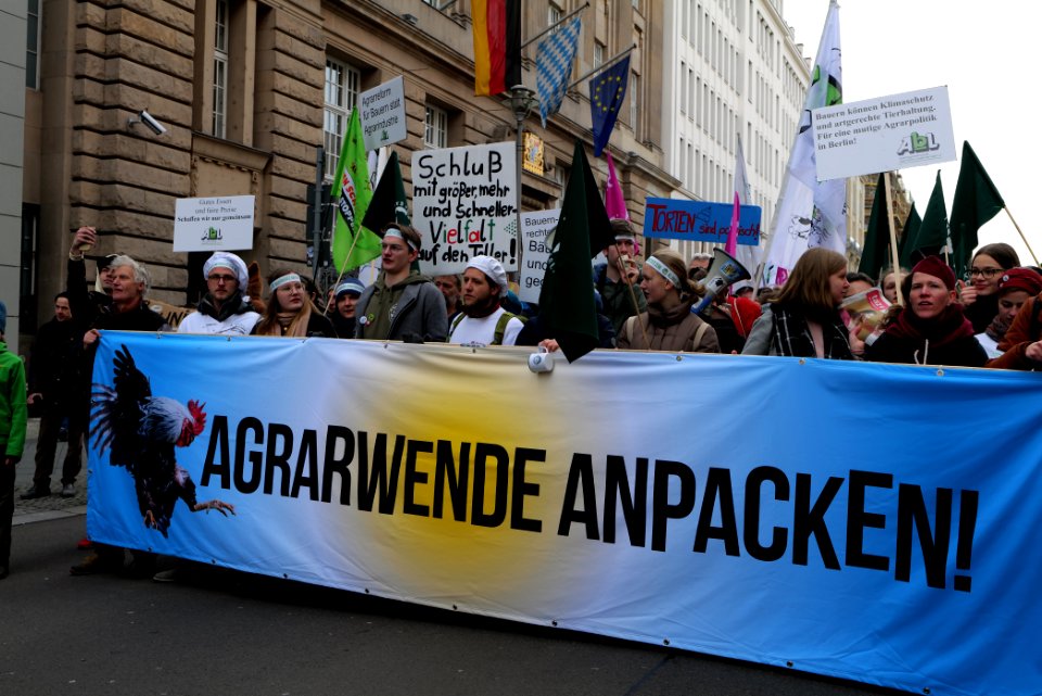 Wir haben es satt demonstration Berlin 2020 front 52