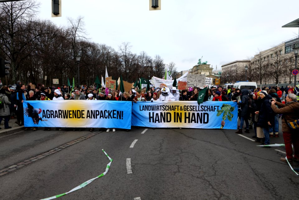 Wir haben es satt demonstration Berlin 2020 front 01