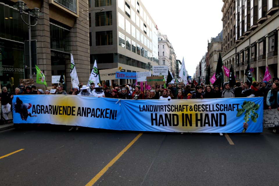 Wir haben es satt demonstration Berlin 2020 front 56