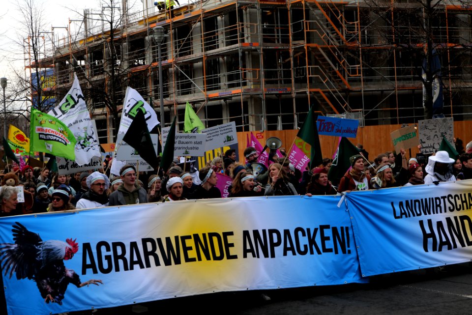 Wir haben es satt demonstration Berlin 2020 front 36