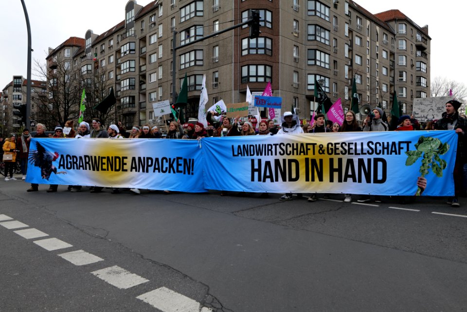 Wir haben es satt demonstration Berlin 2020 front 38