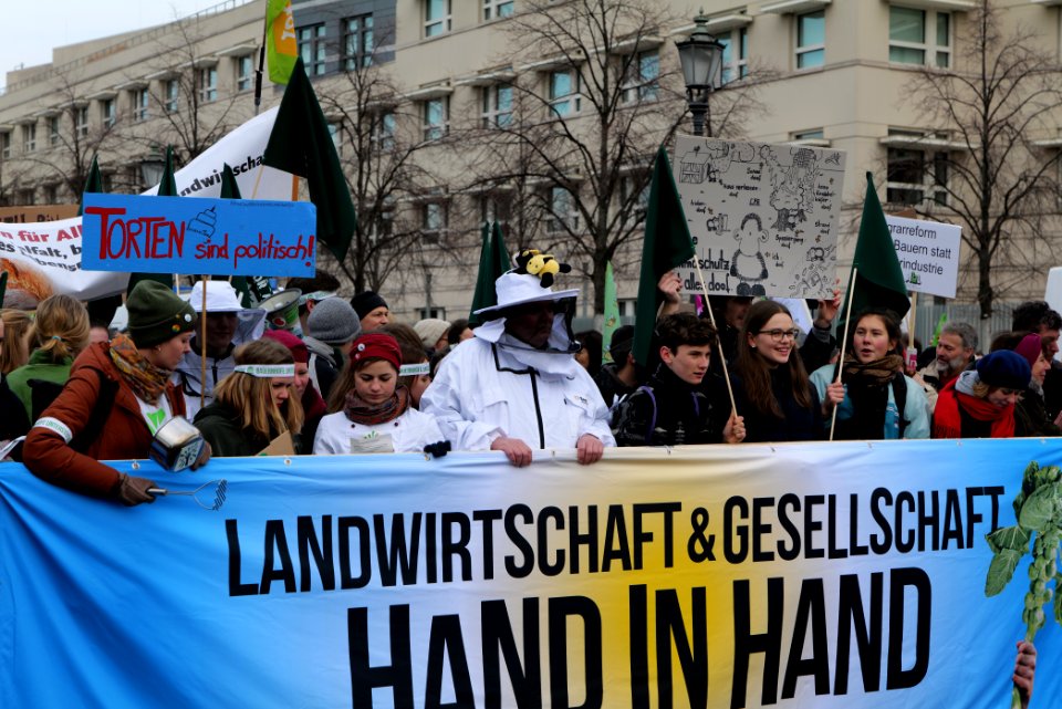 Wir haben es satt demonstration Berlin 2020 front 12