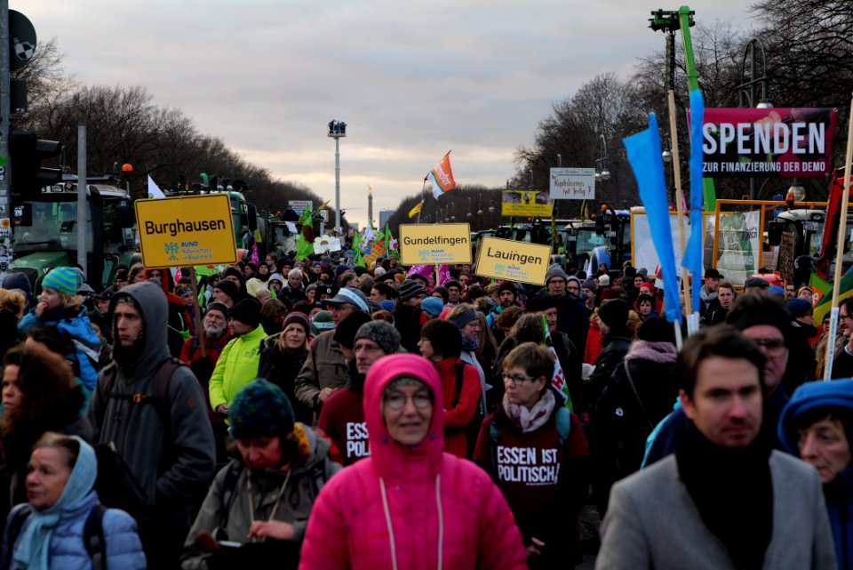 Wir haben es satt demonstration Berlin 2020 end 17