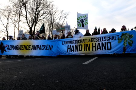 Wir haben es satt demonstration Berlin 2020 front 102