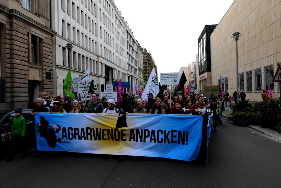 Wir haben es satt demonstration Berlin 2020 front 51