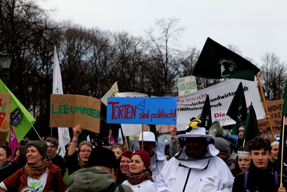 Wir haben es satt demonstration Berlin 2020 front 14