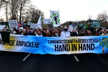 Wir haben es satt demonstration Berlin 2020 front 103