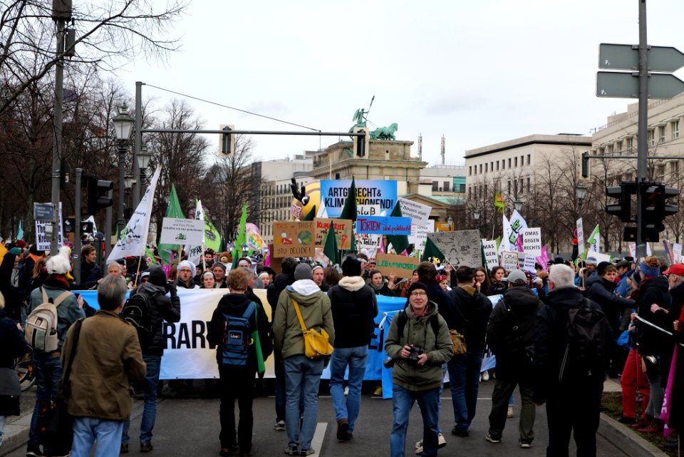 Wir haben es satt demonstration Berlin 2020 front 16