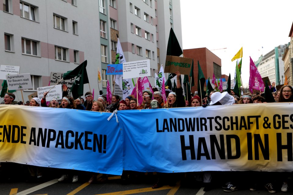 Wir haben es satt demonstration Berlin 2020 front 44