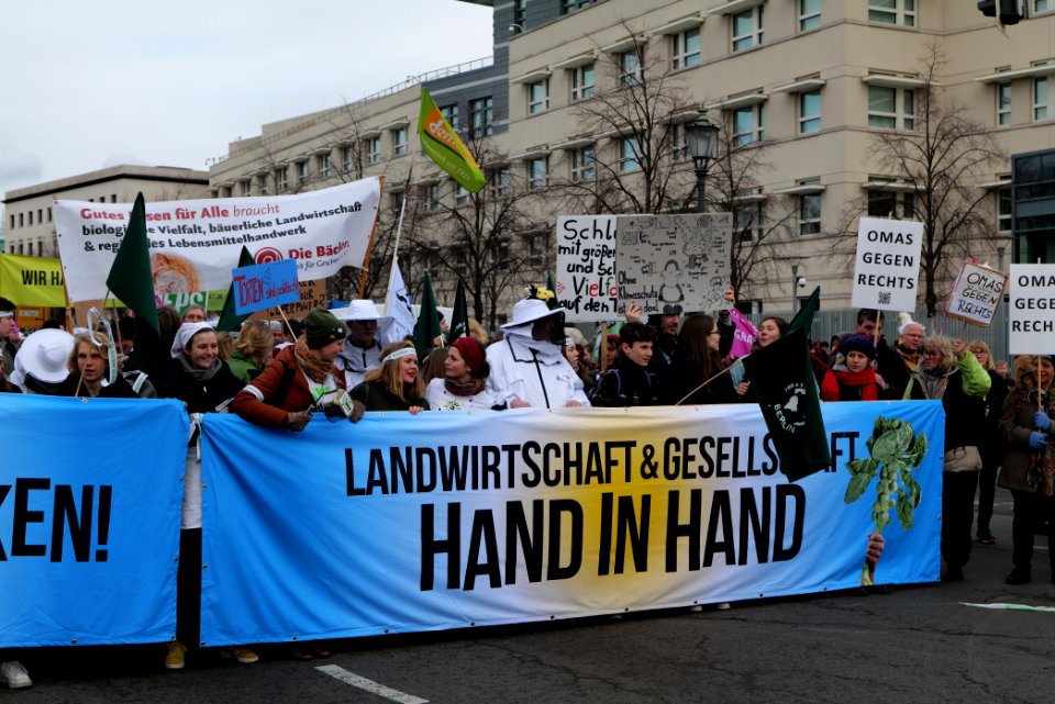 Wir haben es satt demonstration Berlin 2020 front 07