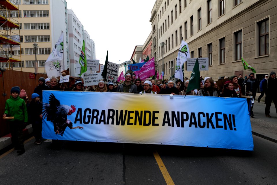 Wir haben es satt demonstration Berlin 2020 front 47