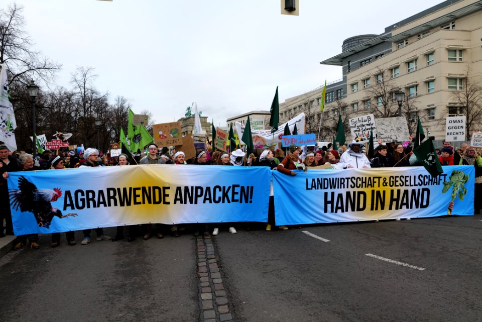 Wir haben es satt demonstration Berlin 2020 front 10
