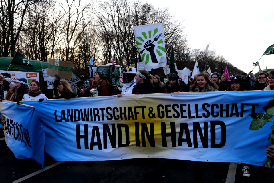 Wir haben es satt demonstration Berlin 2020 front 106