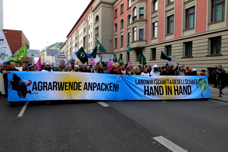 Wir haben es satt demonstration Berlin 2020 front 39