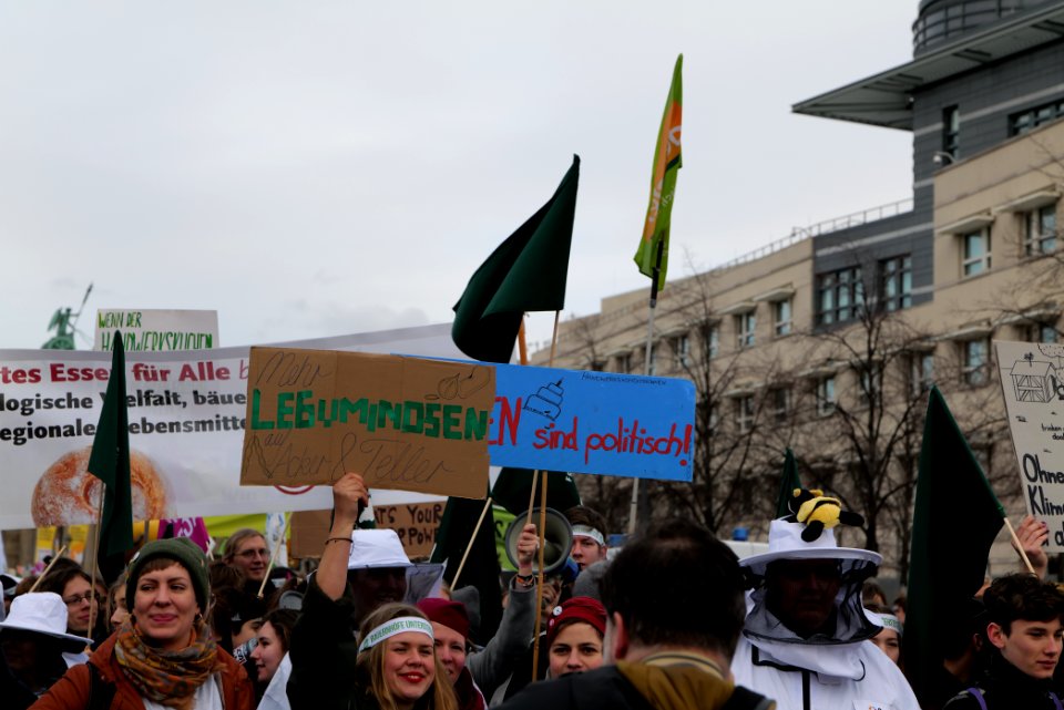 Wir haben es satt demonstration Berlin 2020 front 13