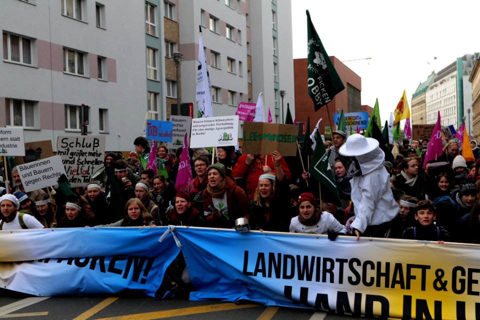 Wir haben es satt demonstration Berlin 2020 front 46