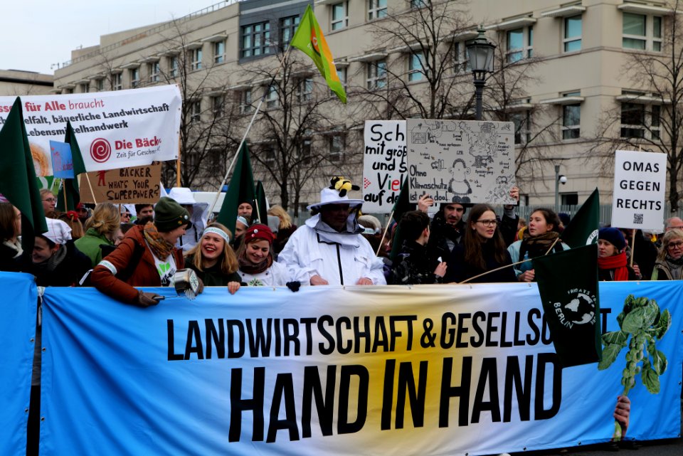 Wir haben es satt demonstration Berlin 2020 front 06