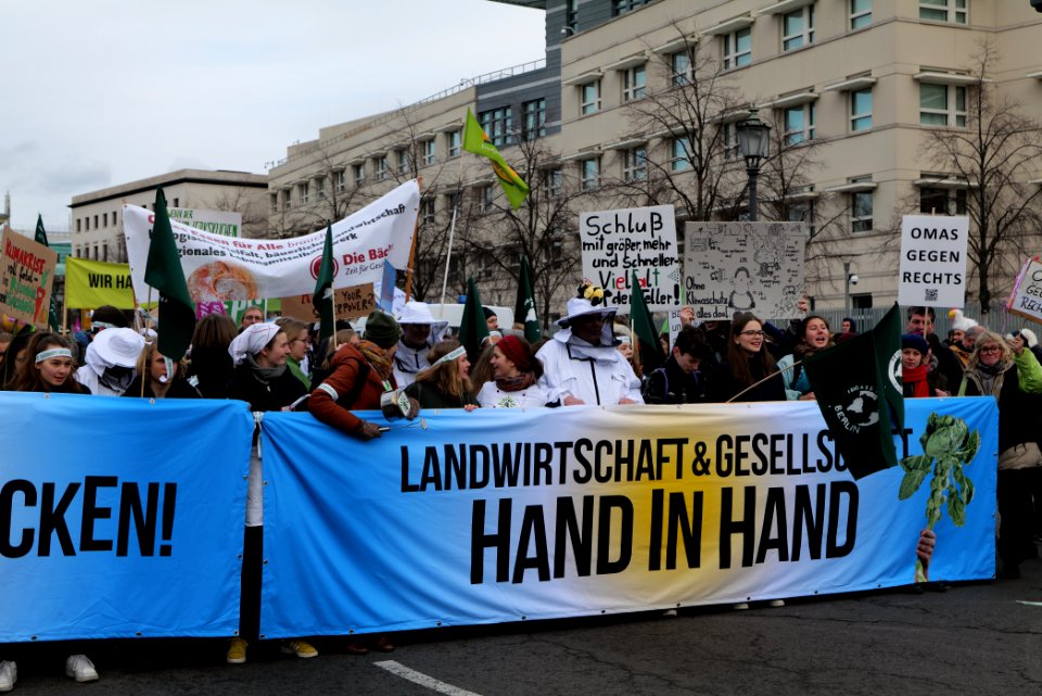 Wir haben es satt demonstration Berlin 2020 front 08