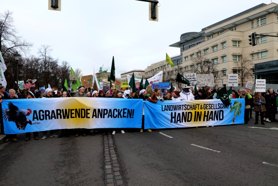 Wir haben es satt demonstration Berlin 2020 front 09