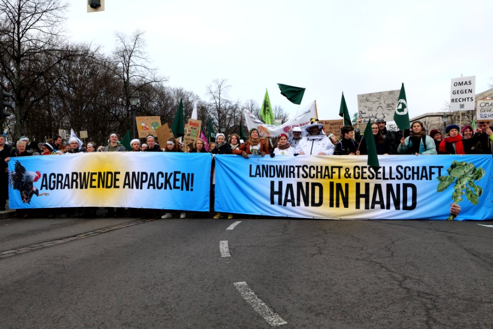 Wir haben es satt demonstration Berlin 2020 front 04