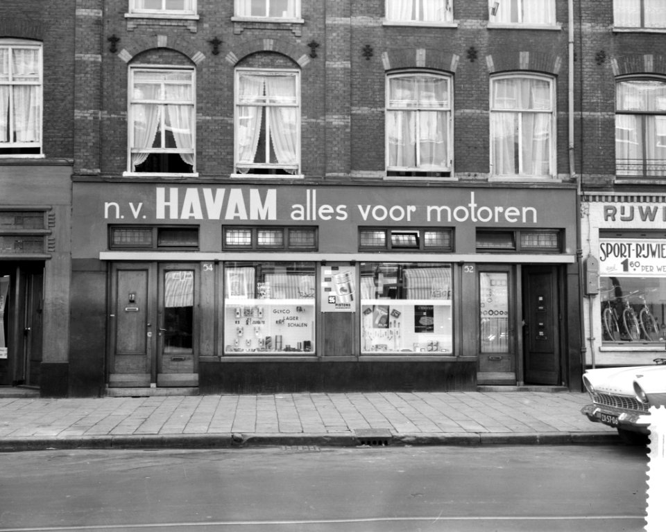 Winkels, exterieur, havam, Bestanddeelnr 910-6681