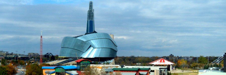 Winnipeg banner The Canadian Museum for Human Rights photo