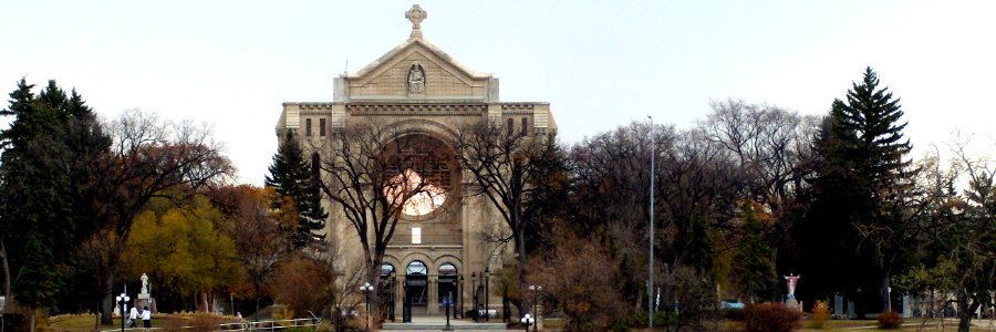 Winnipeg banner St Boniface Cathedral