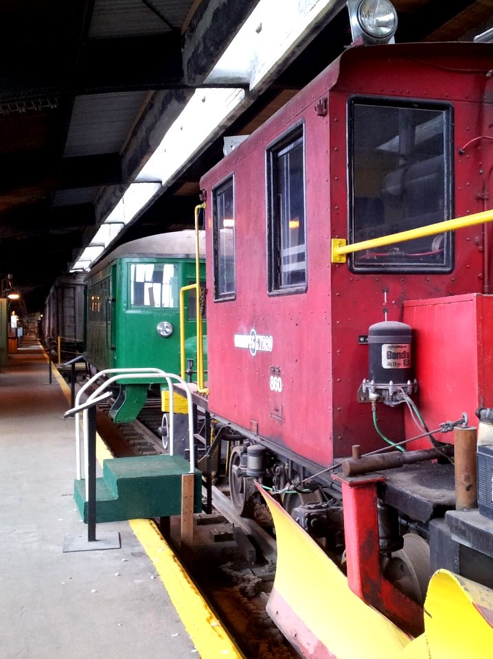 Winnipeg Hydro train at Winnipeg Railway Museum