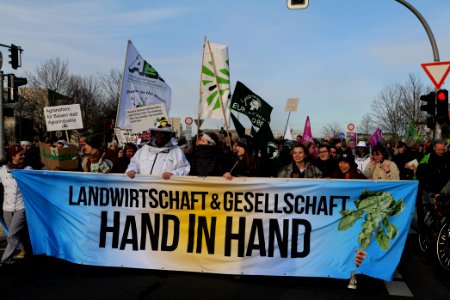 Wir haben es satt demonstration Berlin 2020 front 95