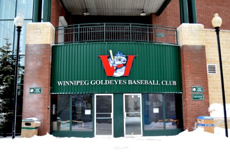 Winnipeg Goldeyes Baseball Club entrance