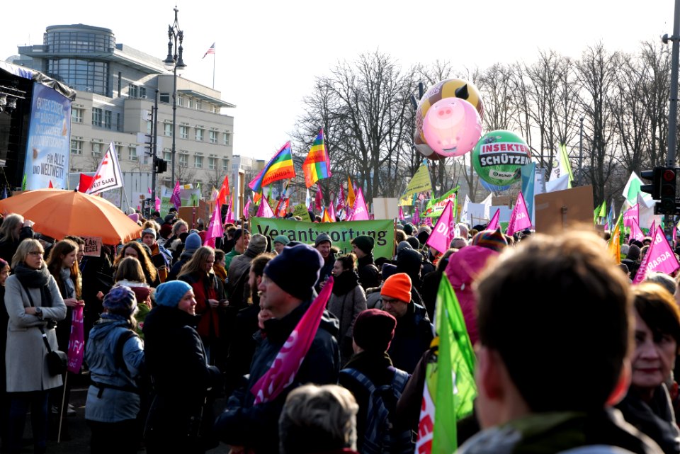 Wir haben es satt demonstration Berlin 2020 start 18