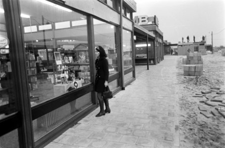 Winkelen in winkelcentrum in Bijlmermeer, Bestanddeelnr 921-9959