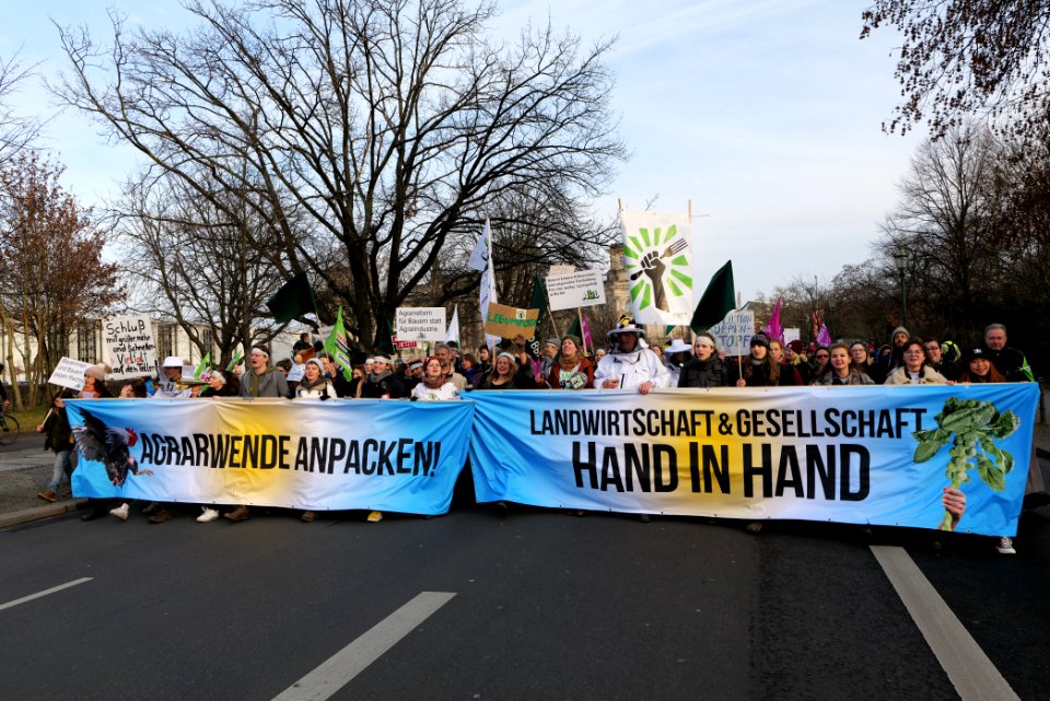 Wir haben es satt demonstration Berlin 2020 front 94