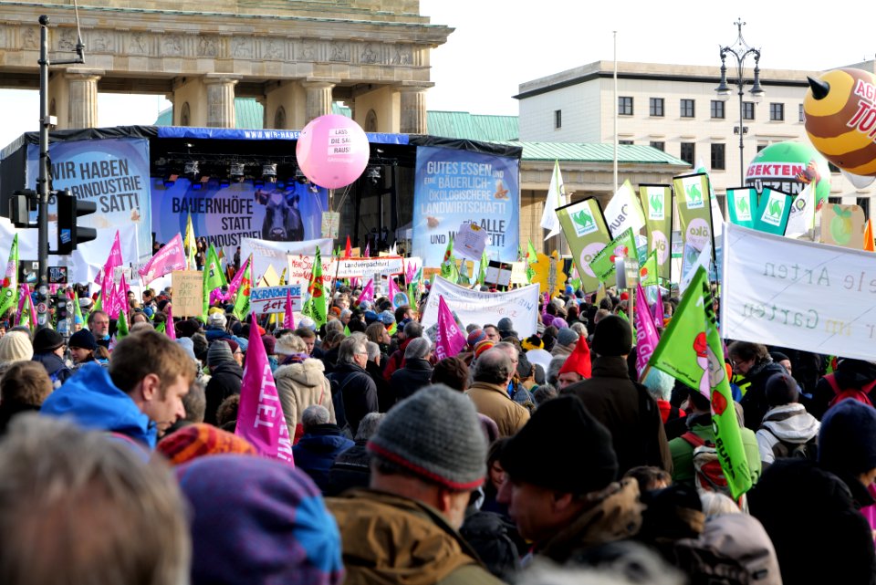 Wir haben es satt demonstration Berlin 2020 start 14