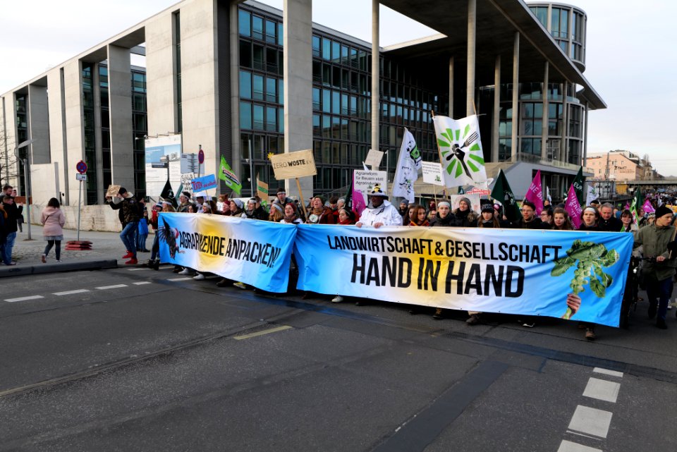 Wir haben es satt demonstration Berlin 2020 front 79