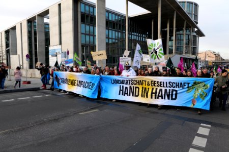 Wir haben es satt demonstration Berlin 2020 front 79