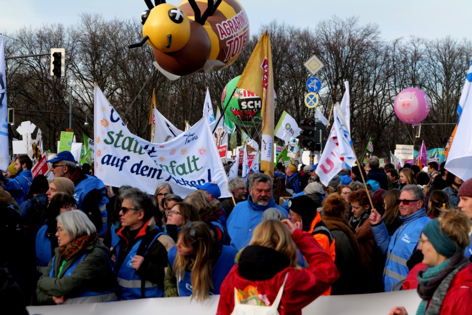 Wir haben es satt demonstration Berlin 2020 start 24