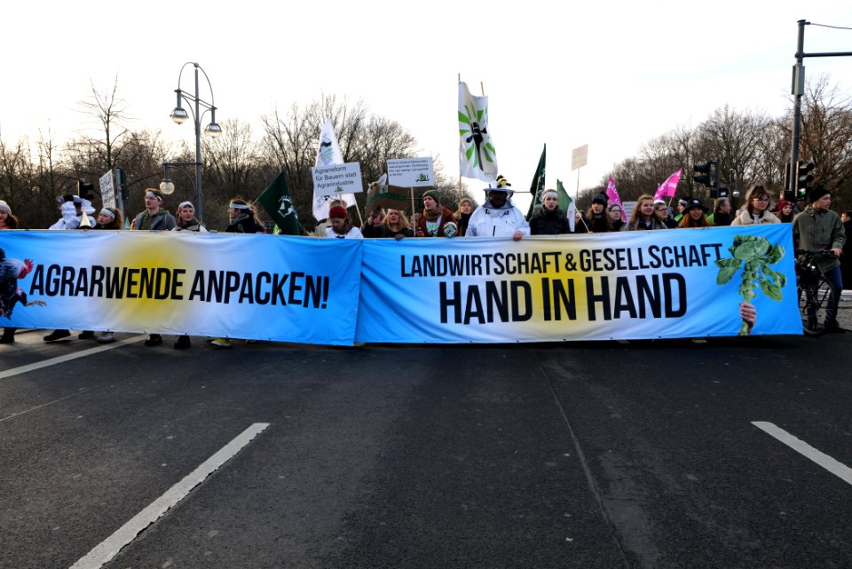 Wir haben es satt demonstration Berlin 2020 front 99