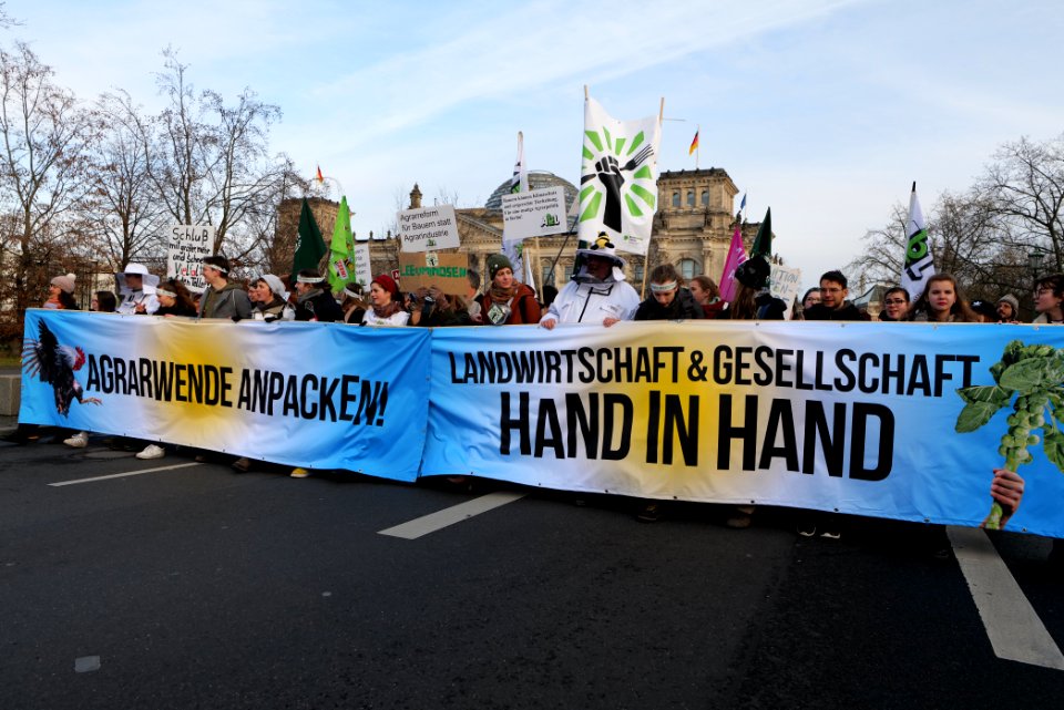 Wir haben es satt demonstration Berlin 2020 front 91