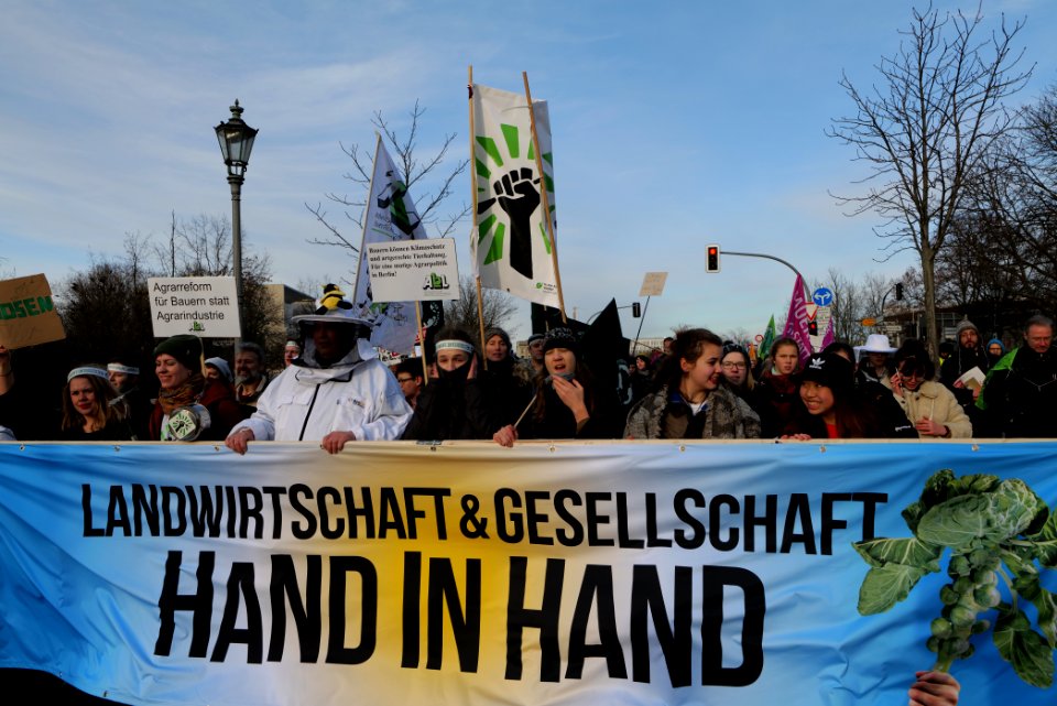 Wir haben es satt demonstration Berlin 2020 front 97
