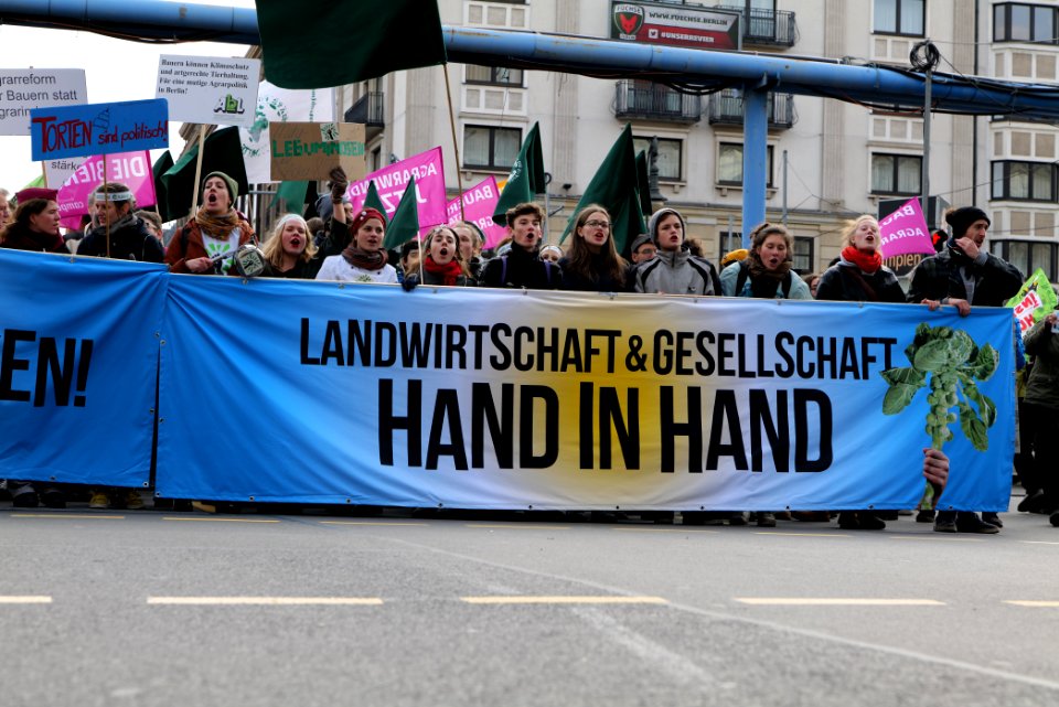 Wir haben es satt demonstration Berlin 2020 front 63