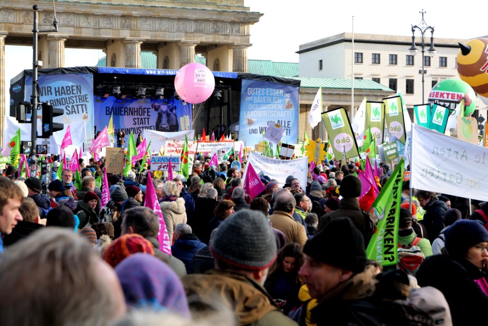 Wir haben es satt demonstration Berlin 2020 start 13