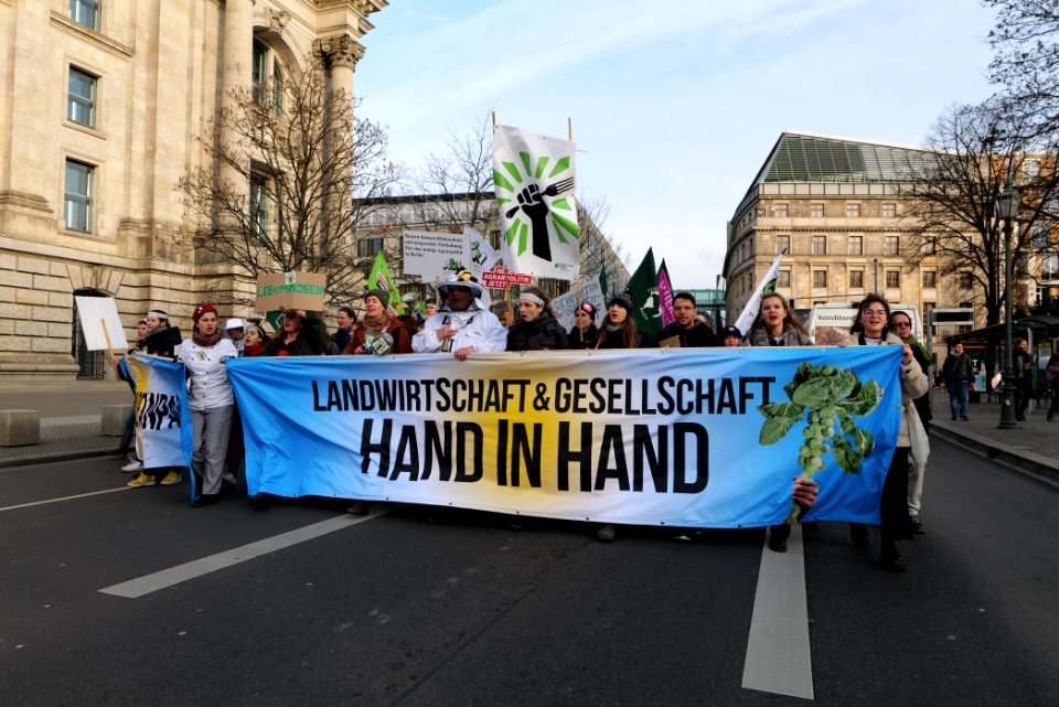 Wir haben es satt demonstration Berlin 2020 front 87