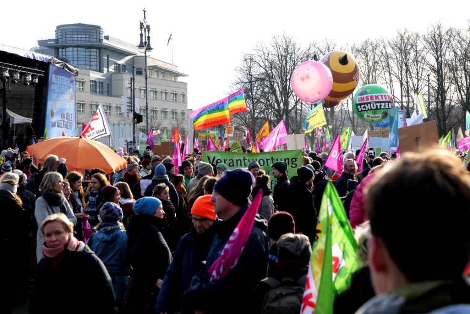 Wir haben es satt demonstration Berlin 2020 start 19