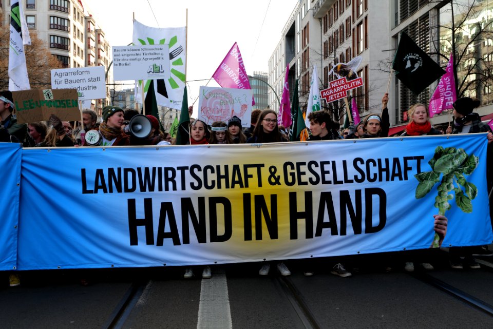 Wir haben es satt demonstration Berlin 2020 front 74