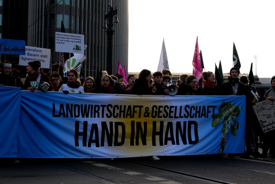 Wir haben es satt demonstration Berlin 2020 front 69